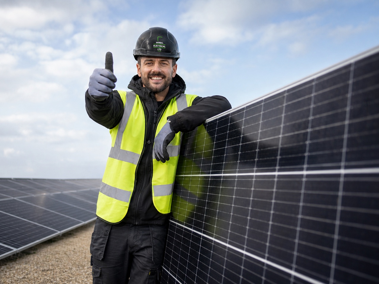 Solar panels and battery storage installed at a UK home